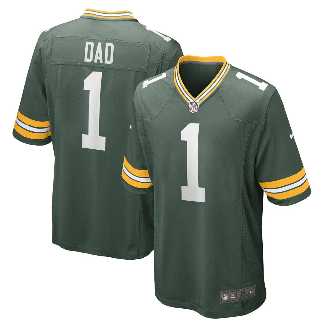 Number 1 Dad Green Bay Packers Game Jersey - Green - Nike