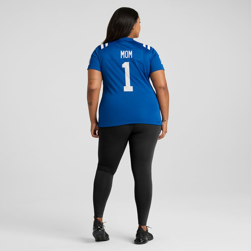 Number 1 Mom Indianapolis Colts Women's Game Jersey - Royal - Nike
