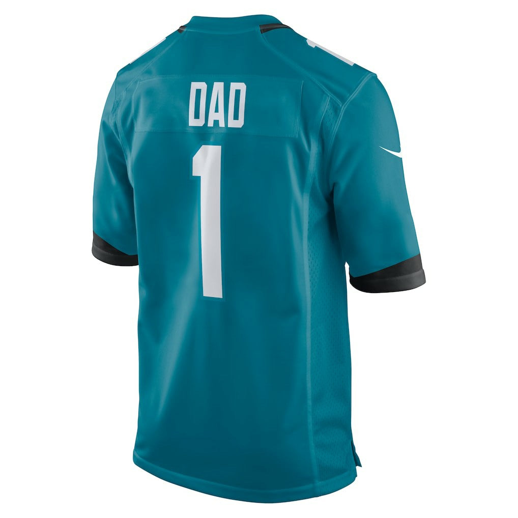 Number 1 Dad Jacksonville Jaguars Game Jersey - Teal - Nike