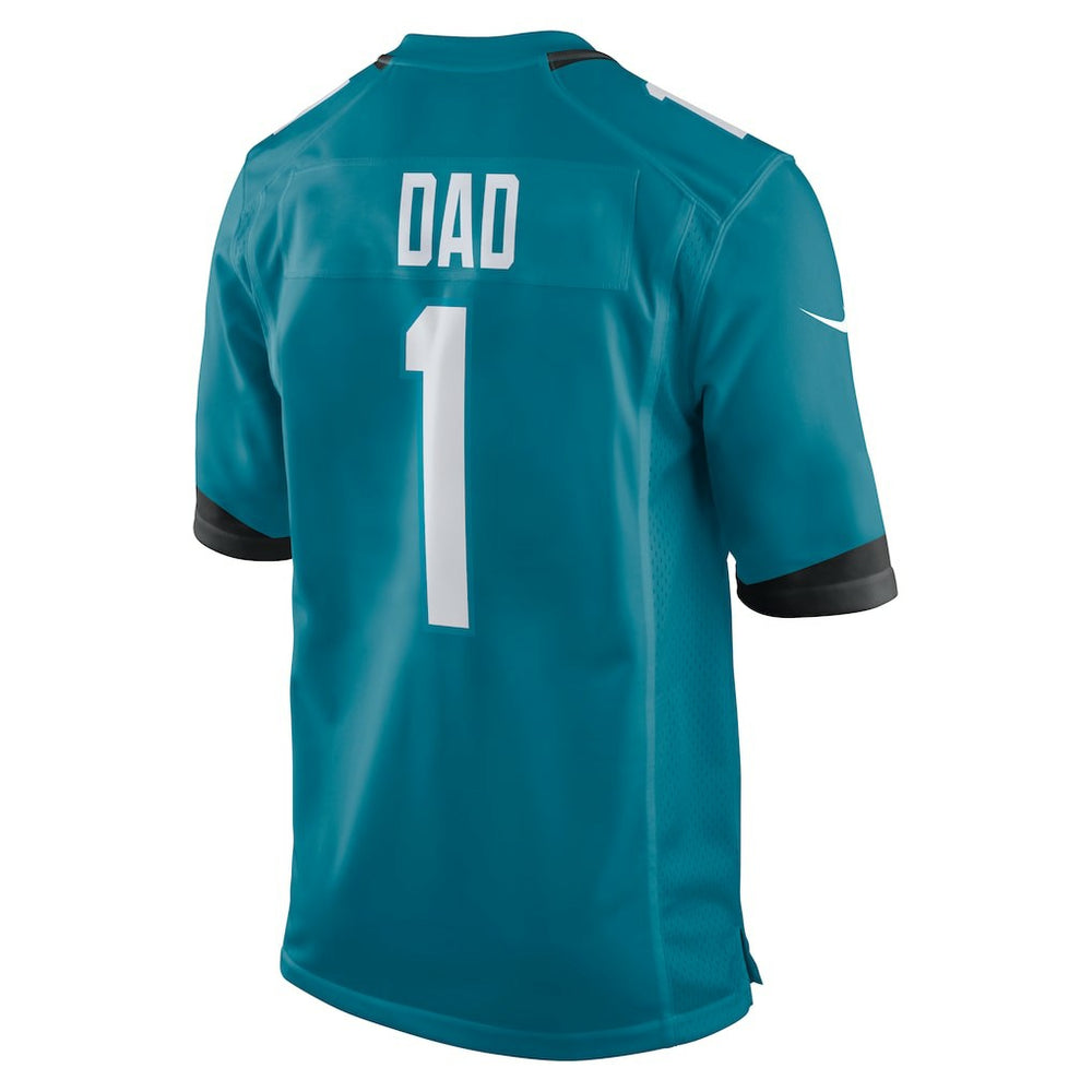 Number 1 Dad Jacksonville Jaguars Game Jersey - Teal - Nike