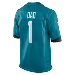 Number 1 Dad Jacksonville Jaguars Game Jersey - Teal - Nike