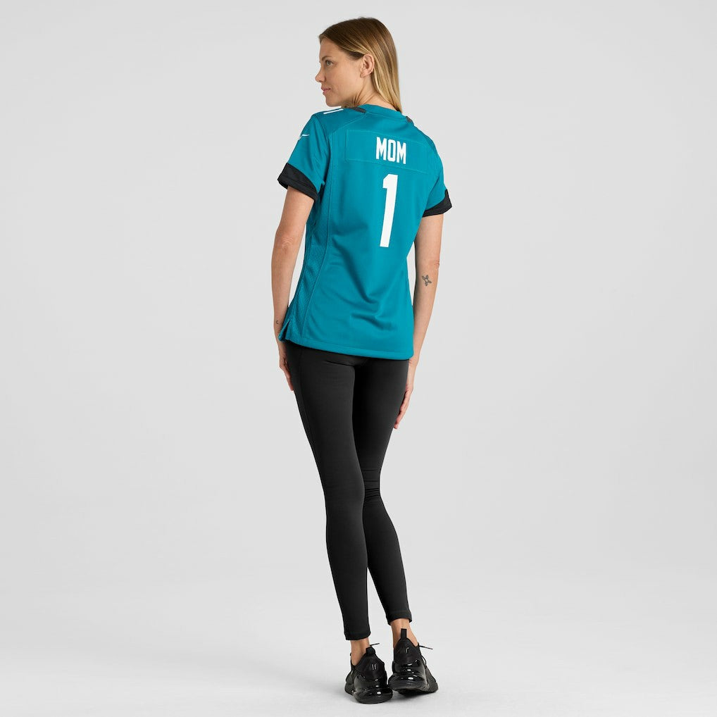 Number 1 Mom Jacksonville Jaguars Women's Game Jersey - Teal - Nike