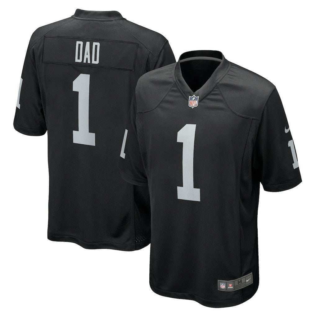 Number 1 Dad Las Vegas Raiders Game Jersey - Black - Nike