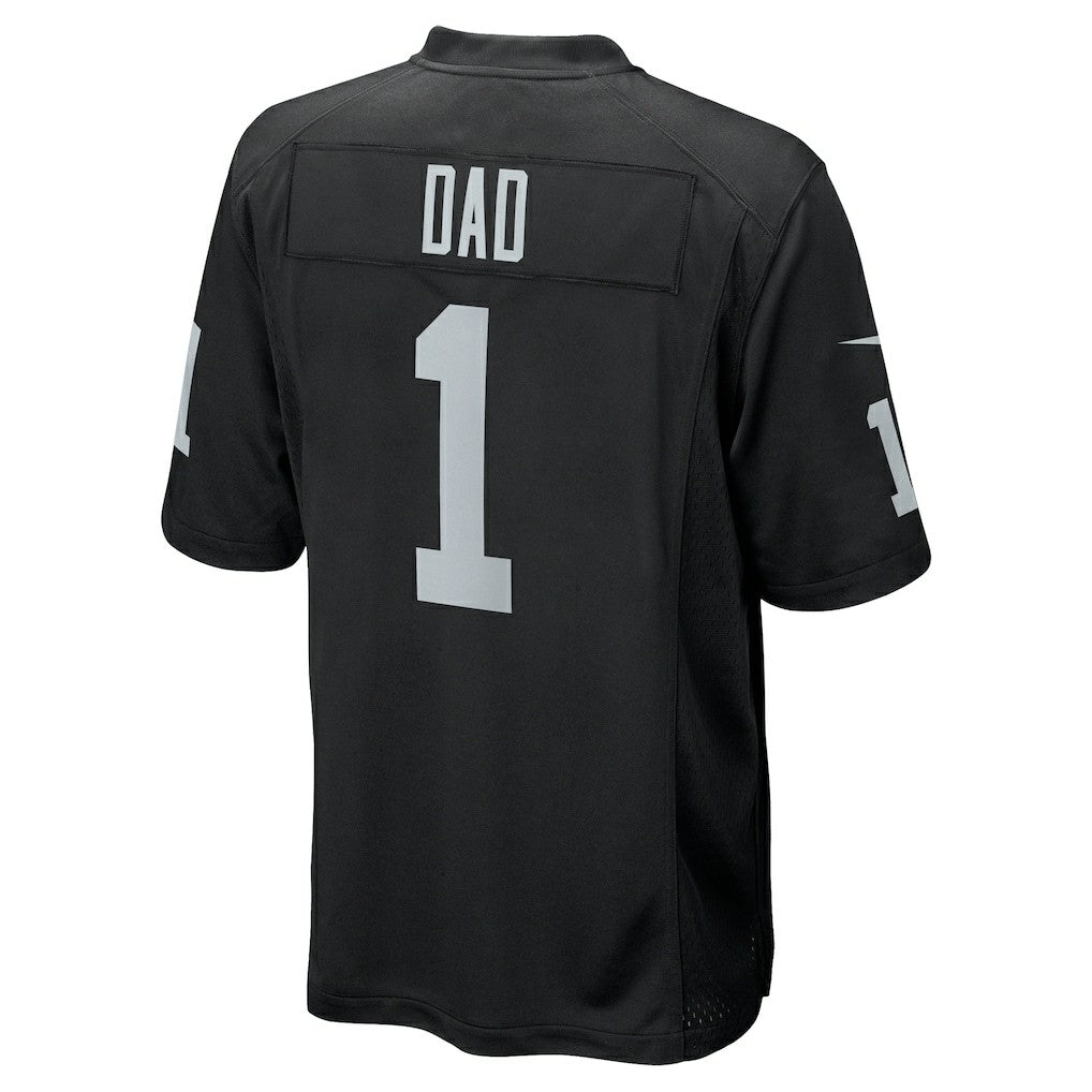 Number 1 Dad Las Vegas Raiders Game Jersey - Black - Nike