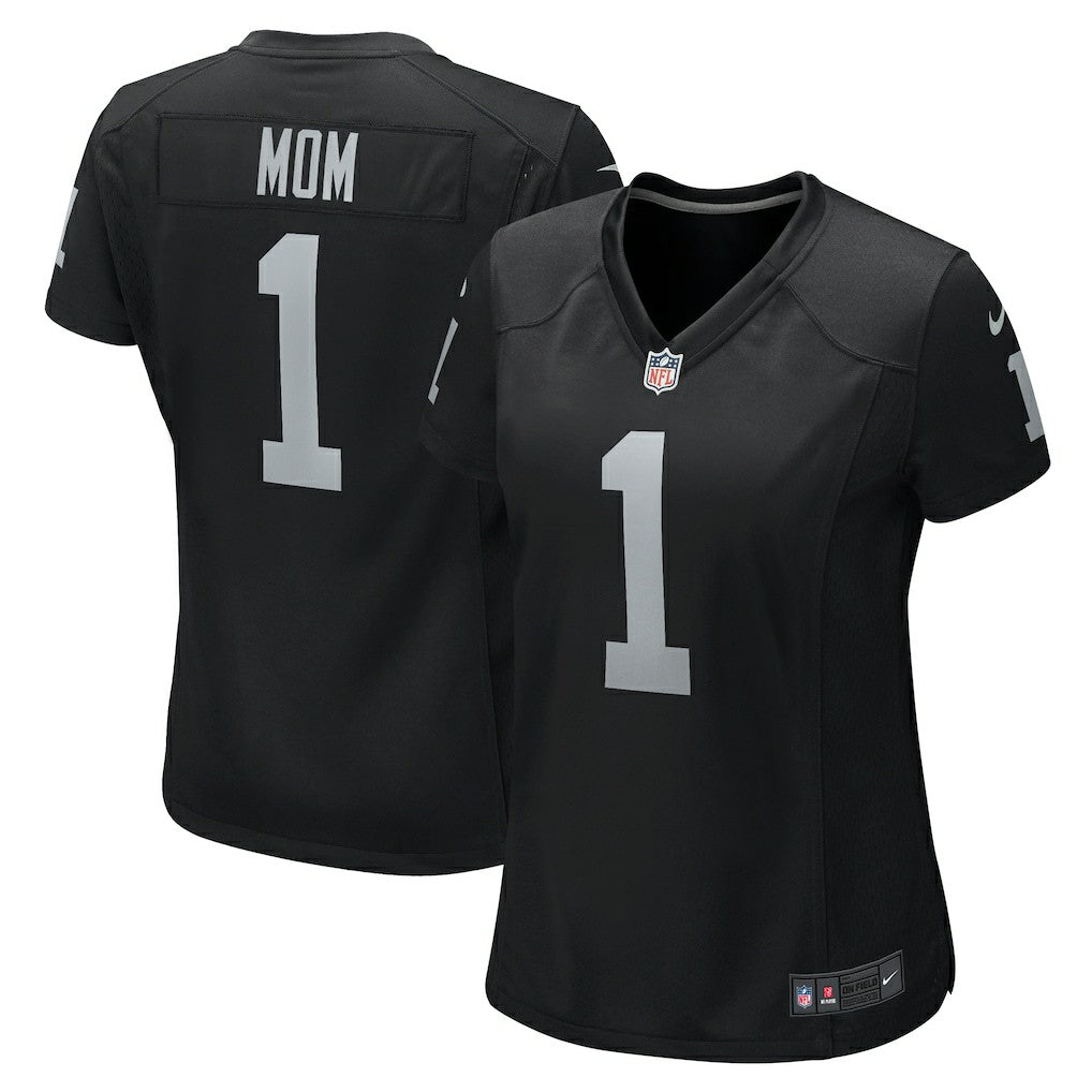 Number 1 Mom Las Vegas Raiders Women's Game Jersey - Black - Nike
