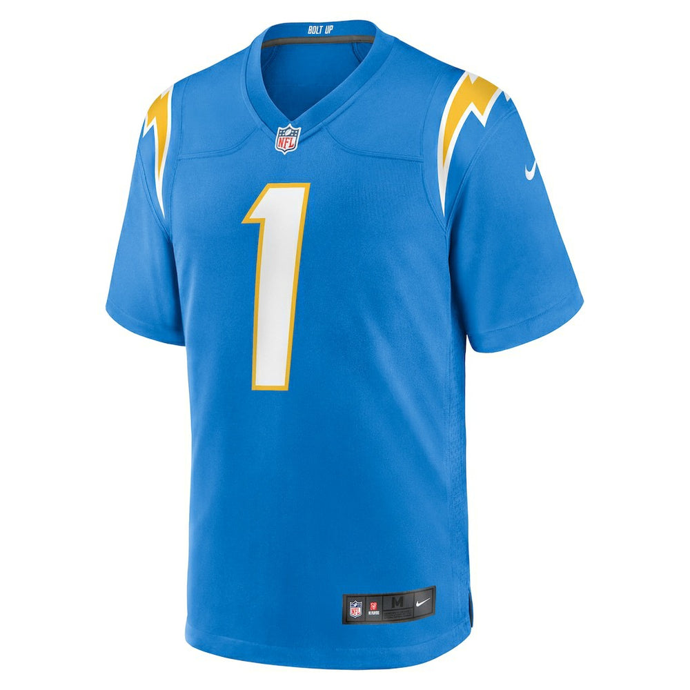 Number 1 Dad Los Angeles Chargers Game Jersey - Powder Blue - Nike