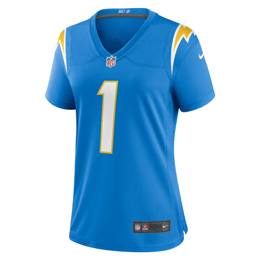 Number 1 Mom Los Angeles Chargers Women's Game Jersey - Powder Blue - Nike