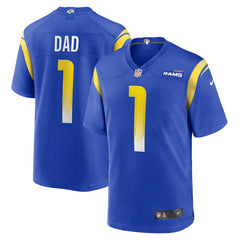 Number 1 Dad Los Angeles Rams Game Jersey - Royal - Nike