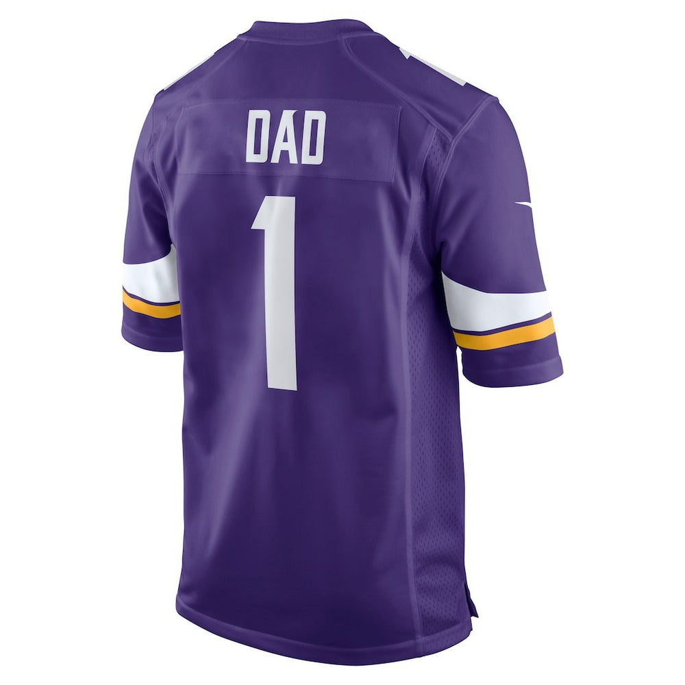 Number 1 Dad Minnesota Vikings Game Jersey - Purple - Nike