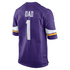 Number 1 Dad Minnesota Vikings Game Jersey - Purple - Nike