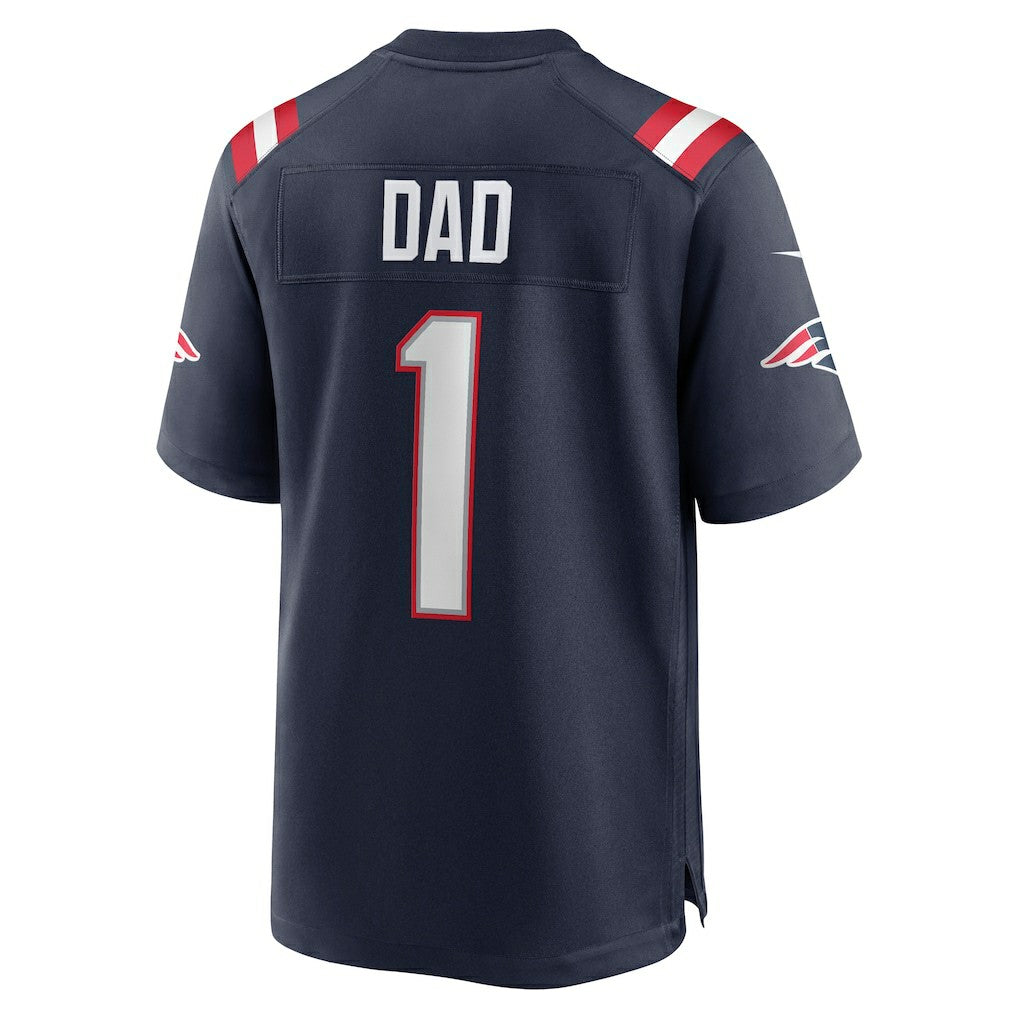 Number 1 Dad New England Patriots Game Jersey - Navy - Nike