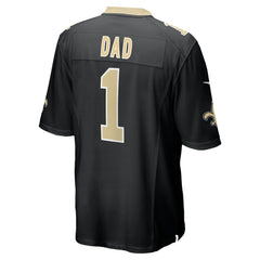 Number 1 Dad New Orleans Saints Game Jersey - Black - Nike