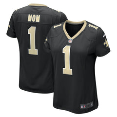 Number 1 Mom New Orleans Saints Women's Game Jersey - Black - Nike