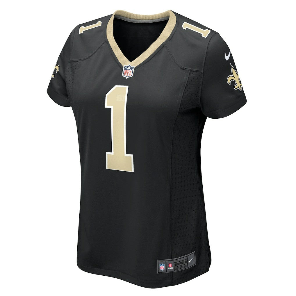 Number 1 Mom New Orleans Saints Women's Game Jersey - Black - Nike