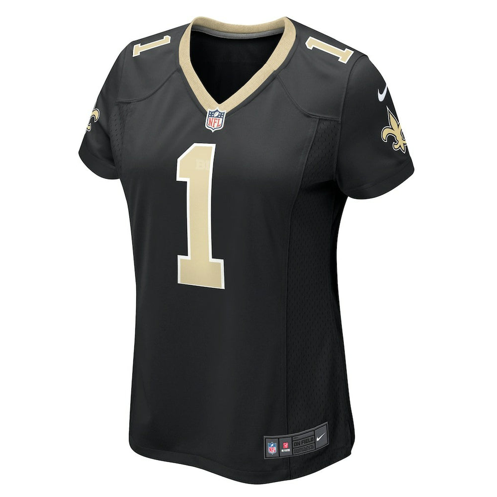 Number 1 Mom New Orleans Saints Women's Game Jersey - Black - Nike