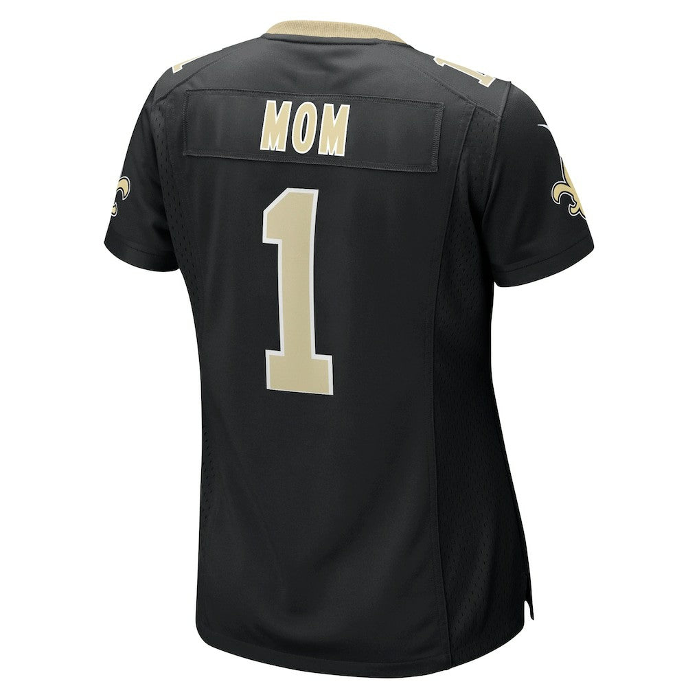 Number 1 Mom New Orleans Saints Women's Game Jersey - Black - Nike