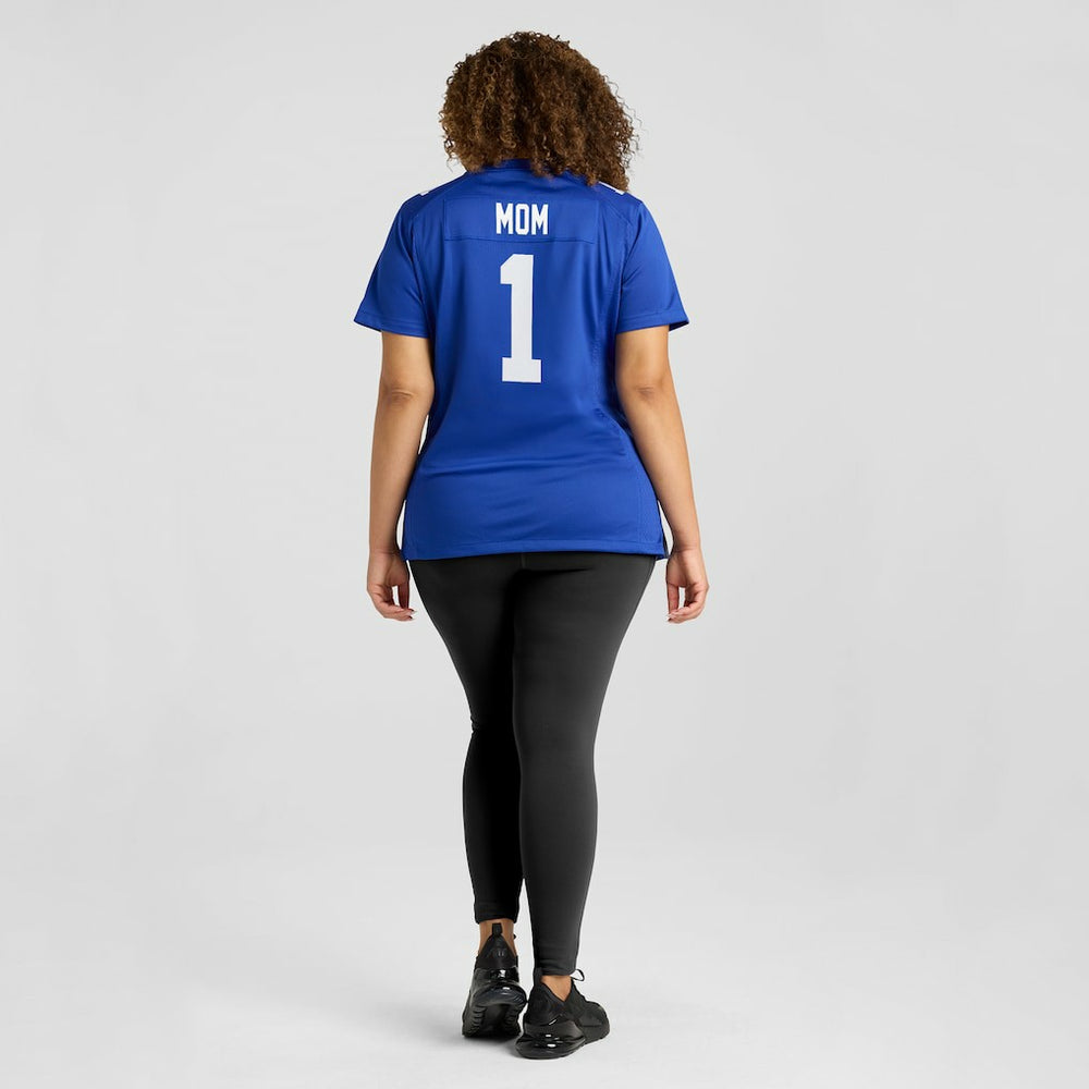 Number 1 Mom New York Giants Women's Game Jersey - Royal - Nike