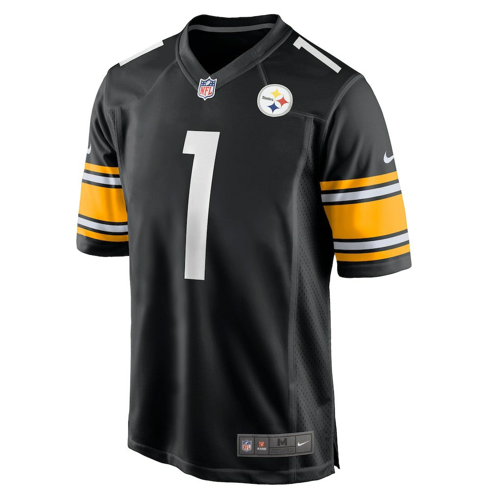 Number 1 Dad Pittsburgh Steelers Game Jersey - Black - Nike