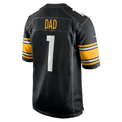 Number 1 Dad Pittsburgh Steelers Game Jersey - Black - Nike