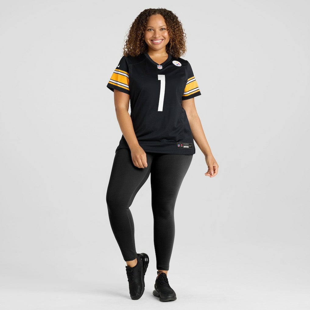 Number 1 Mom Pittsburgh Steelers Women's Game Jersey - Black - Nike