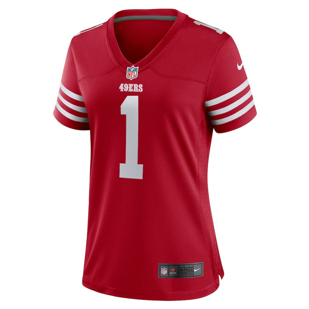 Number 1 Mom San Francisco 49ers Women's Game Jersey - Scarlet - Nike