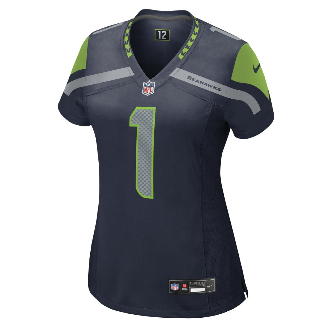 Number 1 Mom Seattle Seahawks Women's Game Jersey - College Navy - Nike