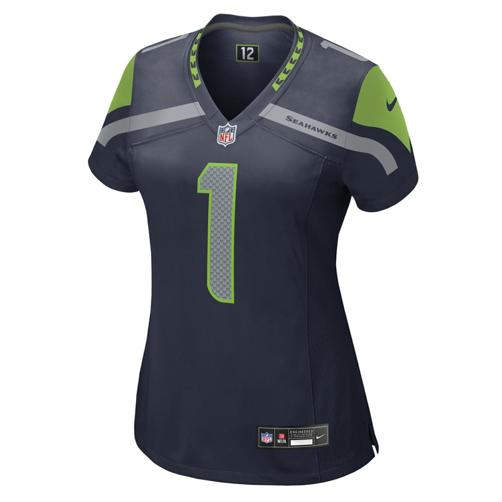 Number 1 Mom Seattle Seahawks Women's Game Jersey - College Navy - Nike