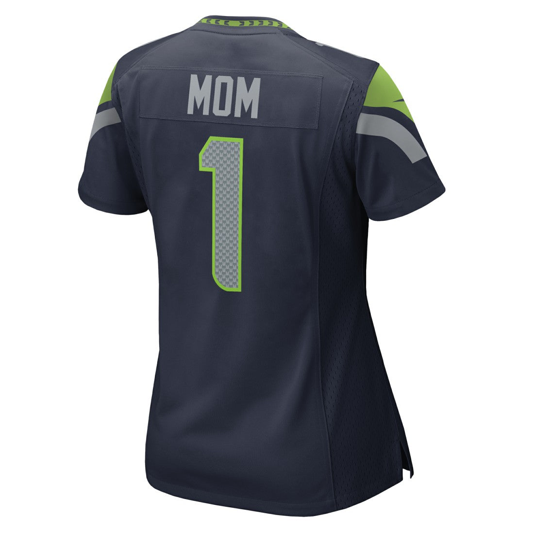 Number 1 Mom Seattle Seahawks Women's Game Jersey - College Navy - Nike