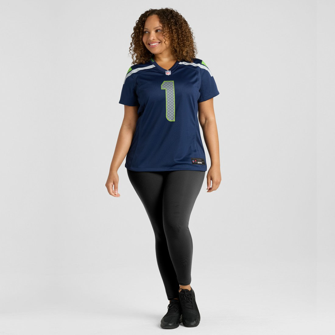 Number 1 Mom Seattle Seahawks Women's Game Jersey - College Navy - Nike