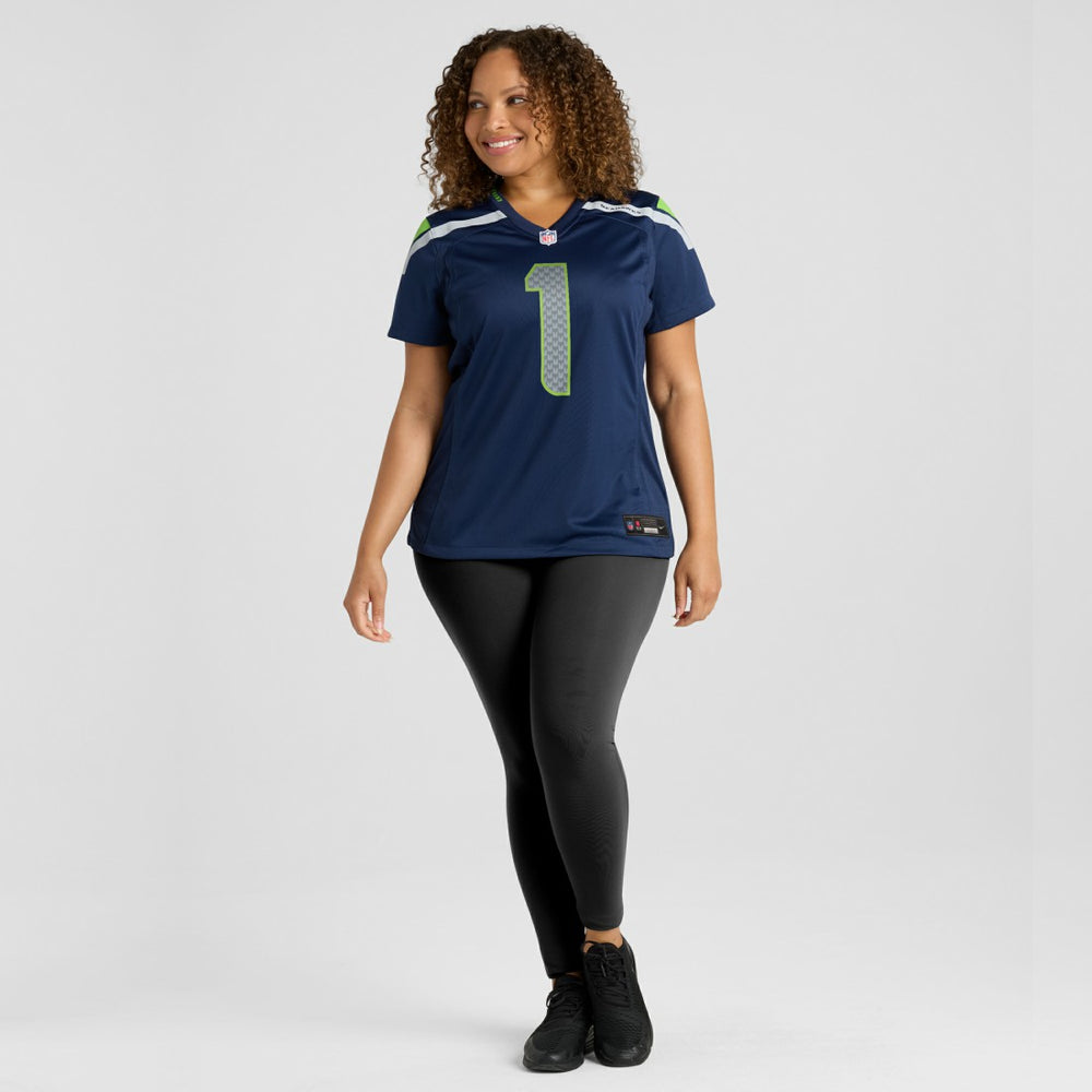 Number 1 Mom Seattle Seahawks Women's Game Jersey - College Navy - Nike