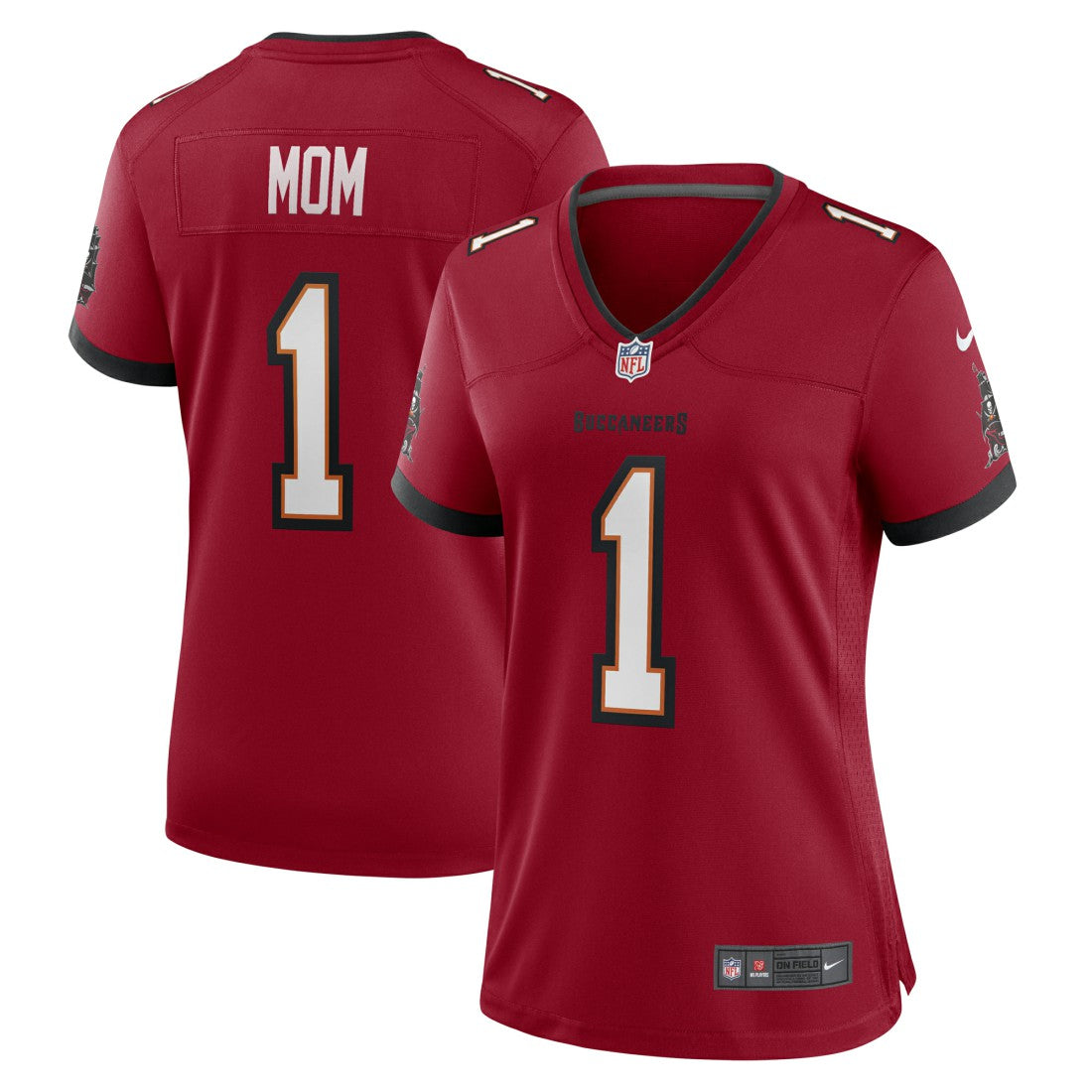 Number 1 Mom Tampa Bay Buccaneers Women's Game Jersey - Red - Nike