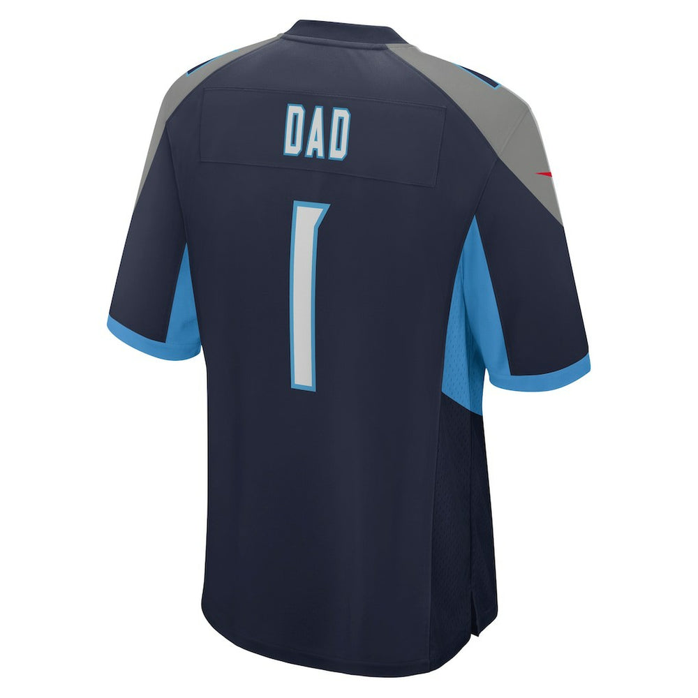 Number 1 Dad Tennessee Titans Game Jersey - Navy - Nike