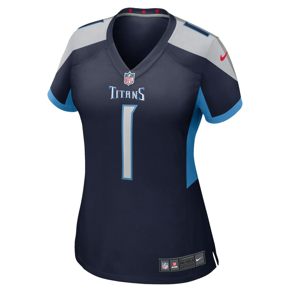 Number 1 Mom Tennessee Titans Women's Game Jersey - Navy - Nike