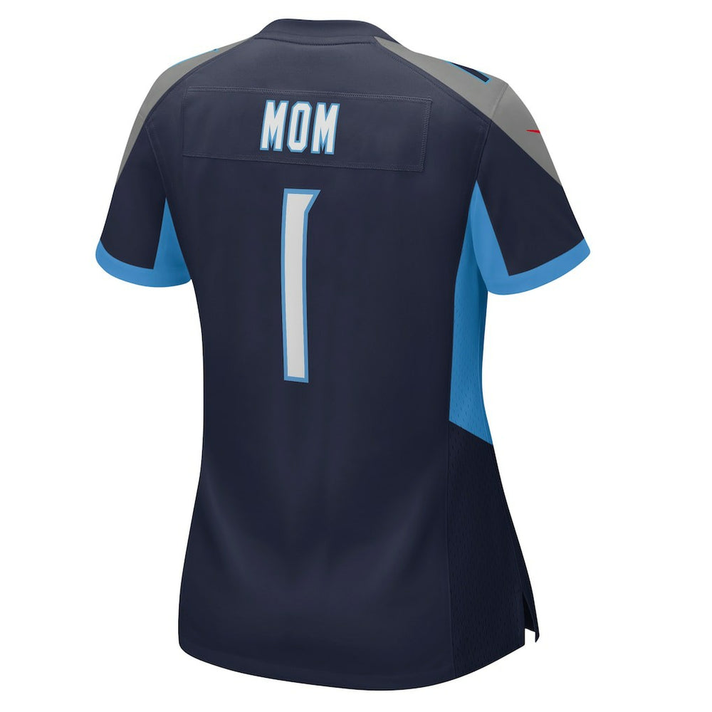 Number 1 Mom Tennessee Titans Women's Game Jersey - Navy - Nike