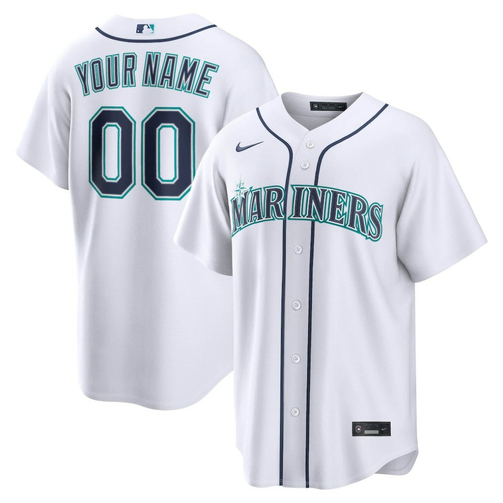 Seattle Mariners Nike Home Replica Custom Jersey Near Me