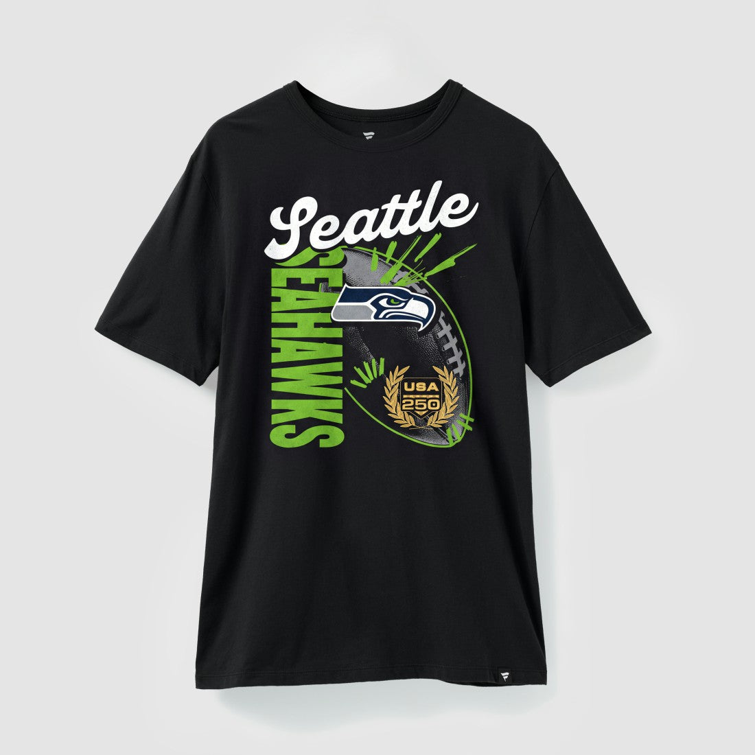 Seattle Seahawks USA 250 Gold Standard Team Heritage T-Shirt - Black - Fanatics