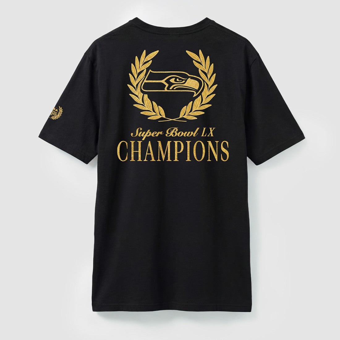 Seattle Seahawks Super Bowl LX Champions USA 250 NFL Gold Standard T-Shirt - Black - Fanatics
