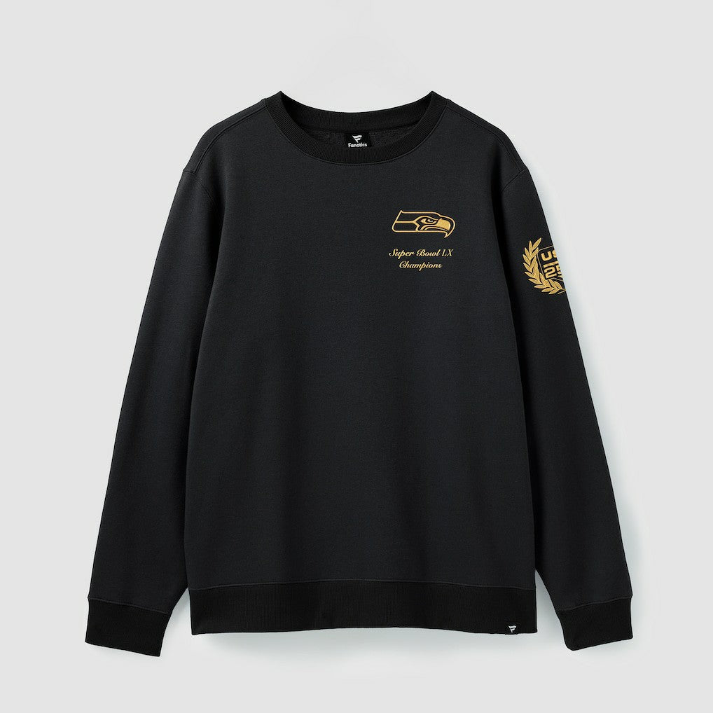 Seattle Seahawks Super Bowl LX Champions USA 250 NFL Gold Standard Fleece Sweatshirt - Black - Fanatics