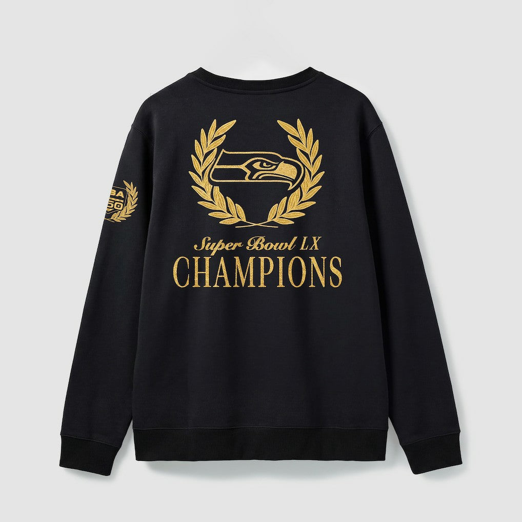 Seattle Seahawks Super Bowl LX Champions USA 250 NFL Gold Standard Fleece Sweatshirt - Black - Fanatics