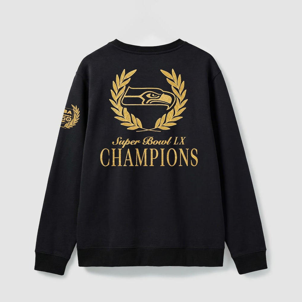 Seattle Seahawks Super Bowl LX Champions USA 250 NFL Gold Standard Fleece Sweatshirt - Black - Fanatics