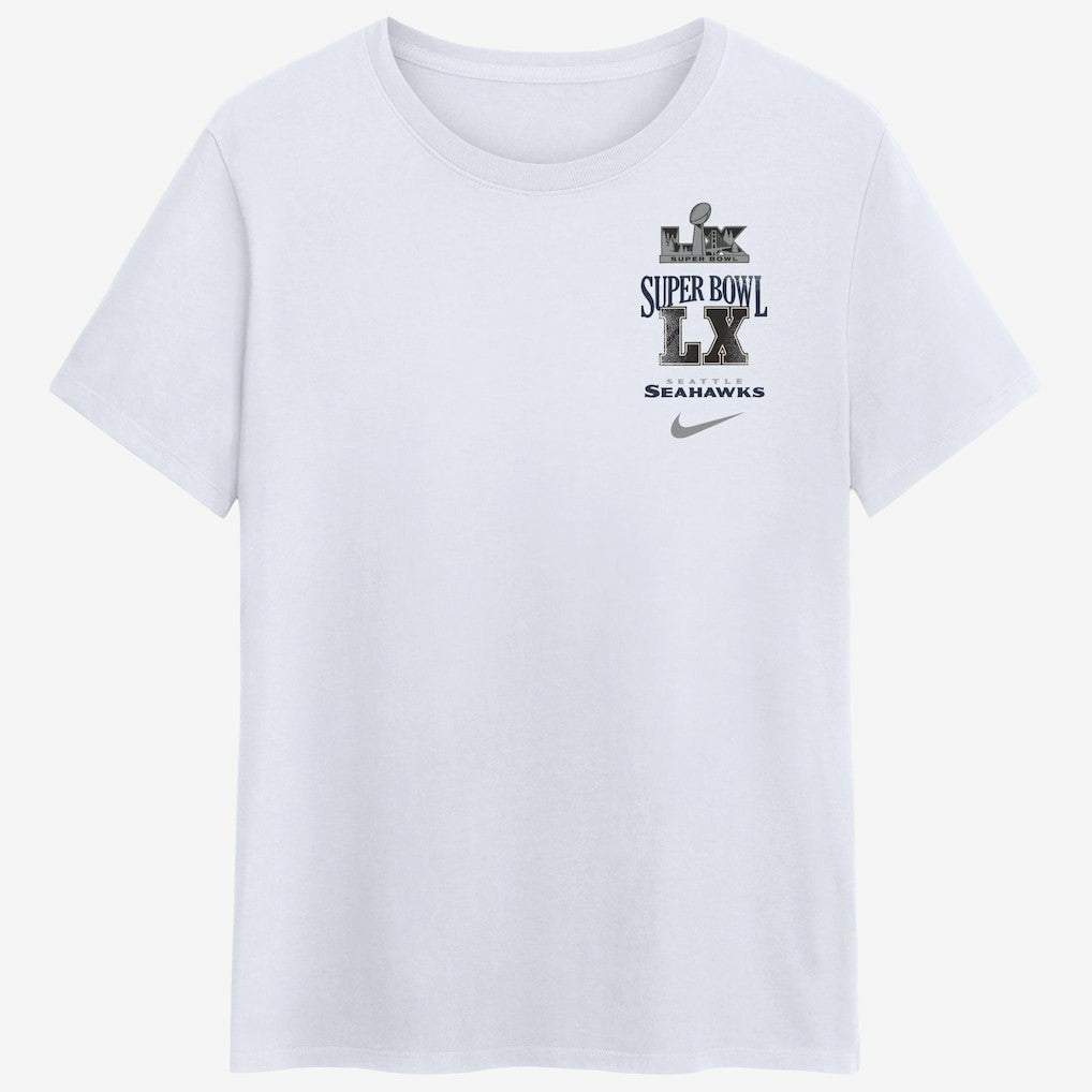 Seattle Seahawks Women's Super Bowl LX Champions Long Ball T-Shirt - White - Nike
