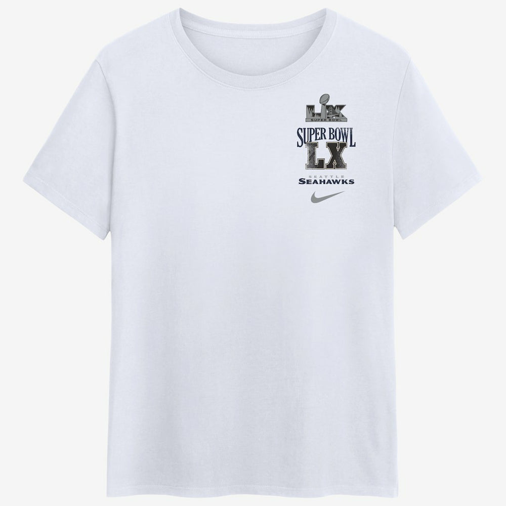 Seattle Seahawks Women's Super Bowl LX Champions Long Ball T-Shirt - White - Nike