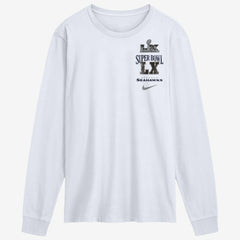 Seattle Seahawks Super Bowl LX Champions Long Ball Long Sleeve T-Shirt - White - Nike
