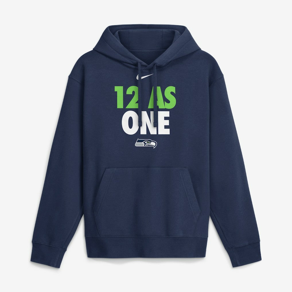 Seattle Seahawks 12 As One Hoodie - Navy - Nike