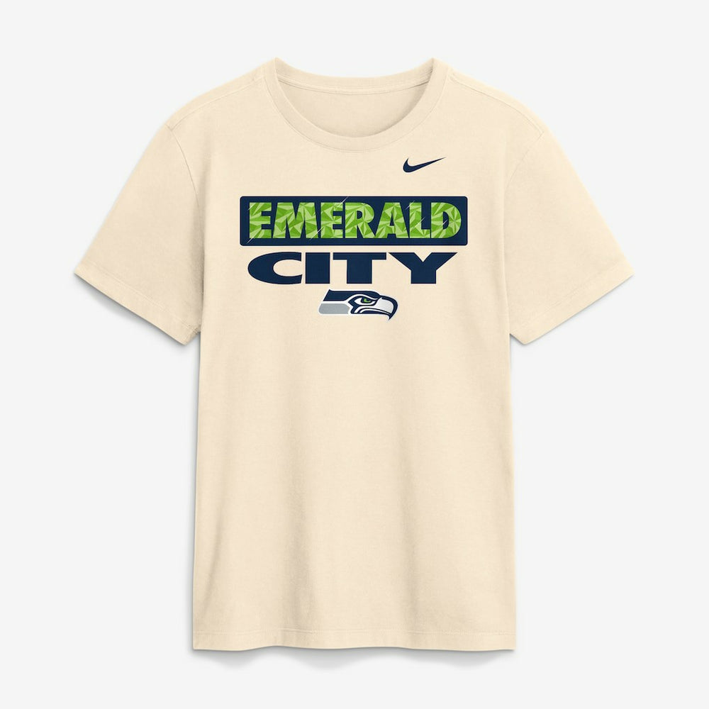 Seattle Seahawks Emerald City T-Shirt - Natural - Nike