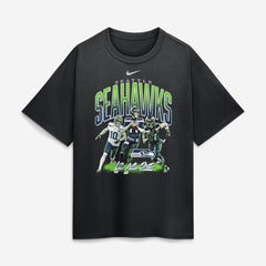 Seattle Seahawks 12 As One Loose T-Shirt - Black - Nike
