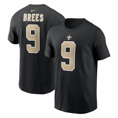 Drew Brees New Orleans Saints Retired Player Name & Number T-Shirt - Black - Nike