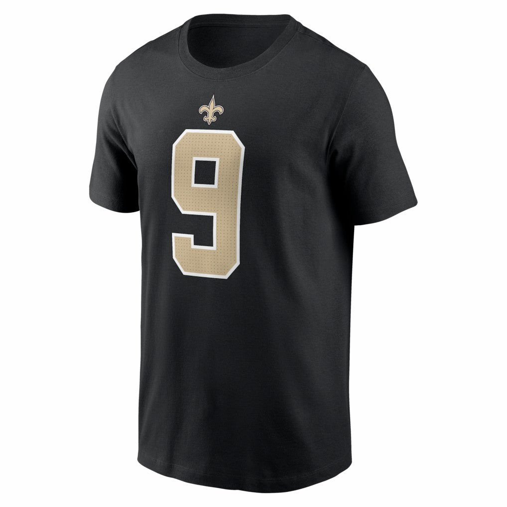 Drew Brees New Orleans Saints Retired Player Name & Number T-Shirt - Black - Nike