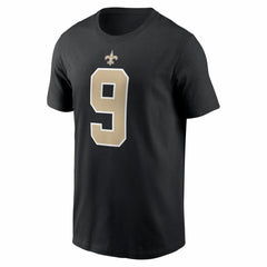 Drew Brees New Orleans Saints Retired Player Name & Number T-Shirt - Black - Nike