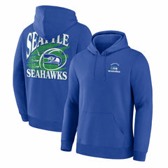 Seattle Seahawks Classic Scribble Legacy Fleece Hoodie - Royal - Fanatics